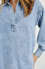 Load image into Gallery viewer, Bennett Denim Shirt in Faded Indigo
