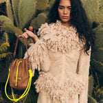 Load image into Gallery viewer, Bibi Perforated Lamb Leather Bag in Air
