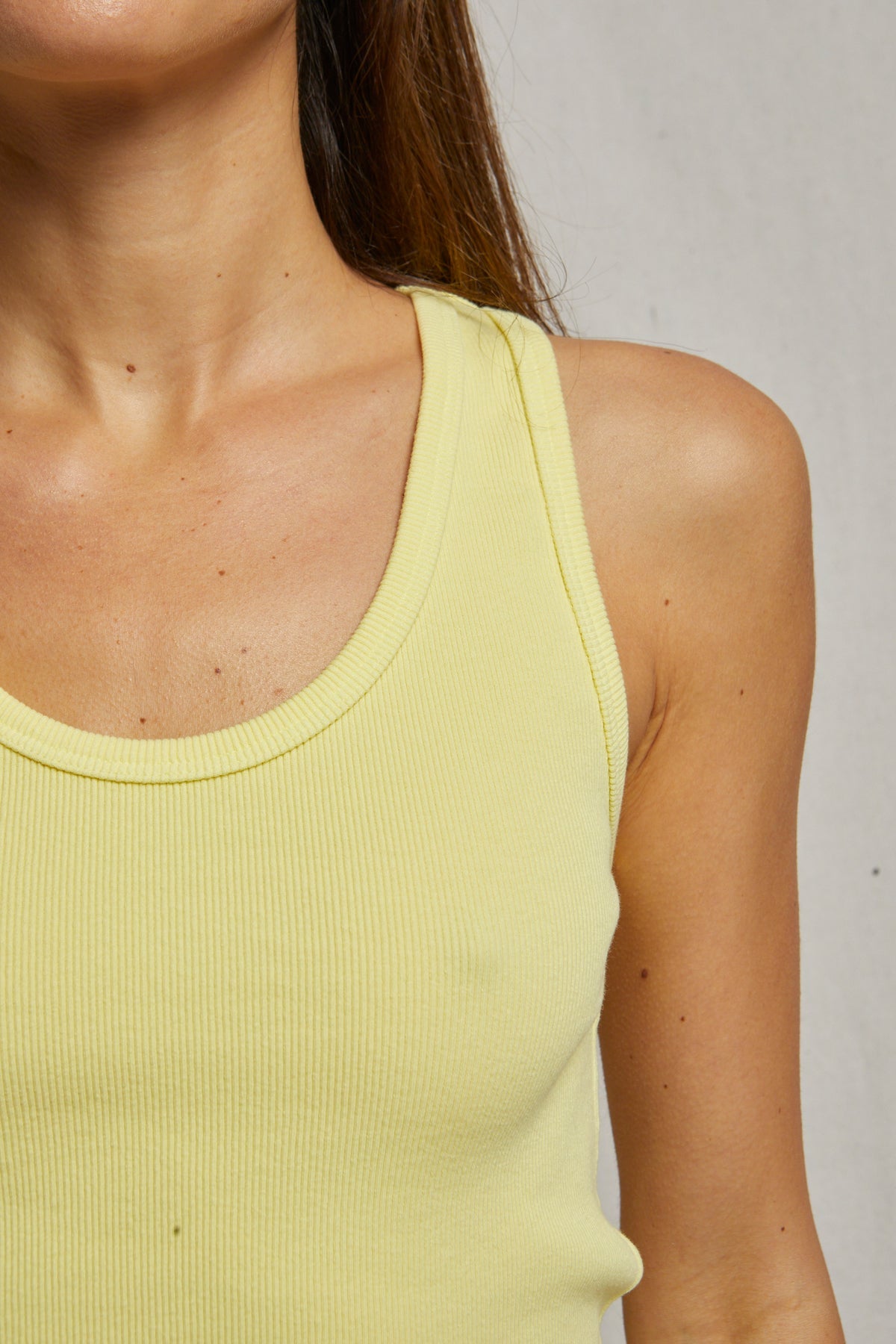 Blondie Rib Tank in Lemonade