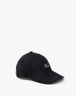 Load image into Gallery viewer, Oui Corduroy Baseball Hat in Black
