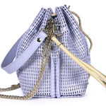Load image into Gallery viewer, Bibi Perforated Lamb Leather Bag in Air
