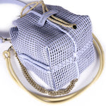 Load image into Gallery viewer, Bibi Perforated Lamb Leather Bag in Air
