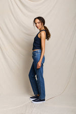 Load image into Gallery viewer, Blondie Rib Tank in Navy
