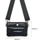 Load image into Gallery viewer, Bum Bag Crossbody in Black Patent
