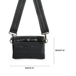 Load image into Gallery viewer, Bum Bag Crossbody in Black Mirror
