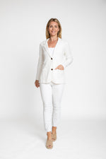 Load image into Gallery viewer, The Milly Sweater Blazer in Chalk
