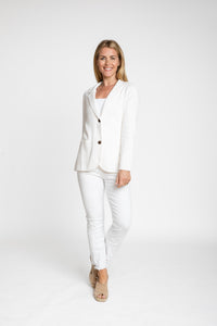 The Milly Sweater Blazer in Chalk