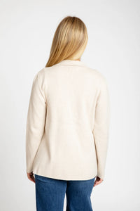 The Milly Sweater Blazer in Latte