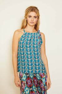 Caroline Reversible Top in Kaleidoscope Batik