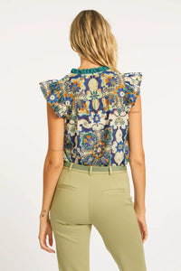 Filippa Top in Wildcat Tapestry