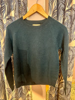 Load image into Gallery viewer, Cashmere Crop Crew in Dark Slate Blue
