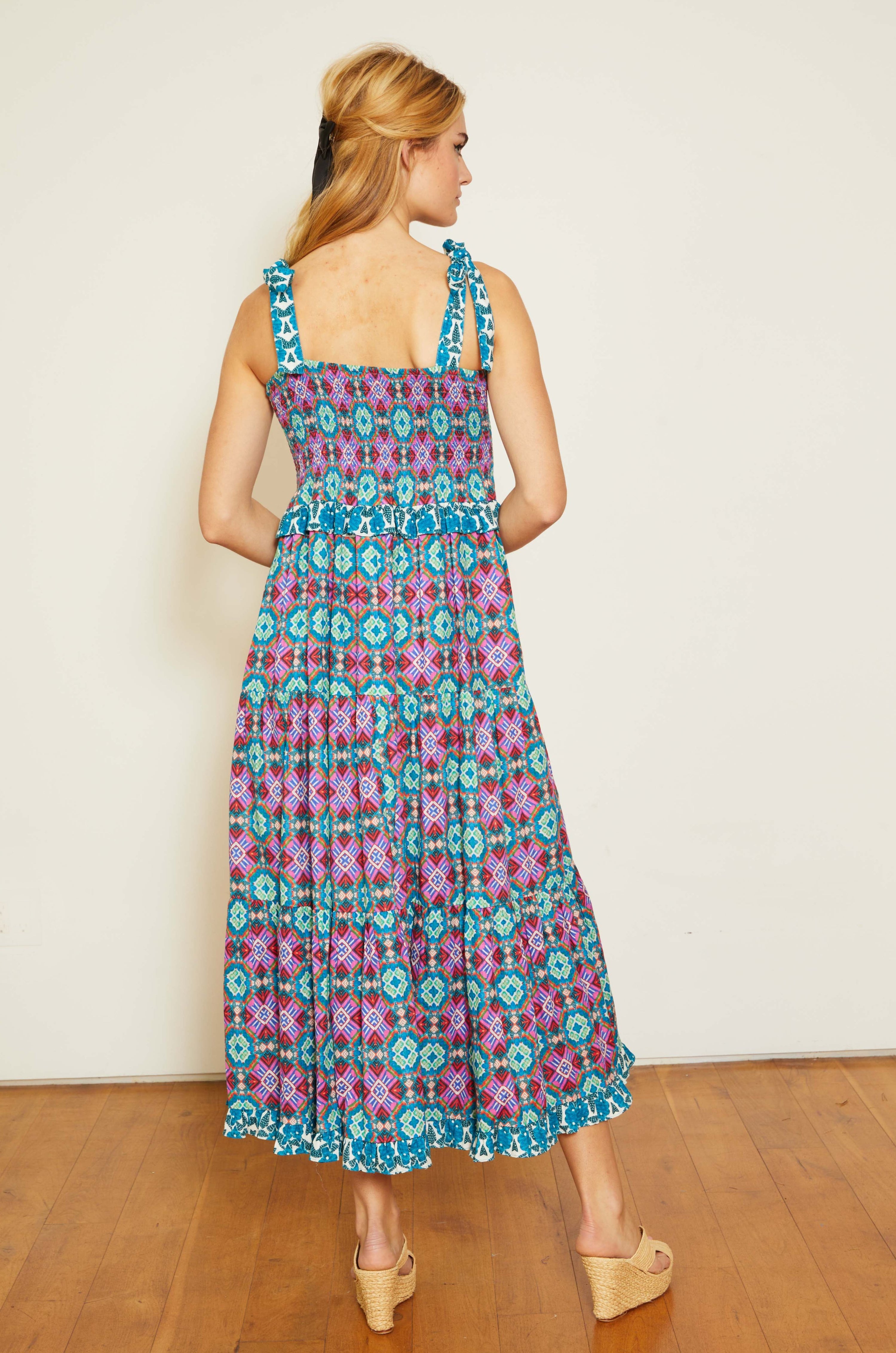 Delphine Dress in Kaleidoscope Batik