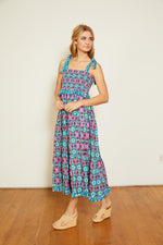 Load image into Gallery viewer, Delphine Dress in Kaleidoscope Batik
