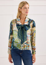 Load image into Gallery viewer, Cassie Shirt in Mosaic Meadow
