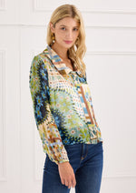 Load image into Gallery viewer, Cassie Shirt in Mosaic Meadow

