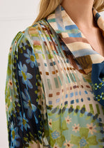 Load image into Gallery viewer, Cassie Shirt in Mosaic Meadow
