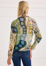 Load image into Gallery viewer, Cassie Shirt in Mosaic Meadow
