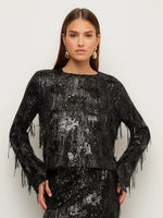 Load image into Gallery viewer, Danielle Sequin Top in Black
