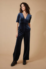 Load image into Gallery viewer, Corrie Bratter Corduroy Jumpsuit in Navy
