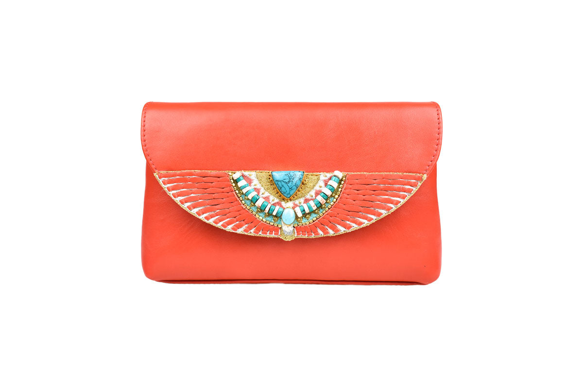 Cherina Bag in Flamingo/Turquoise