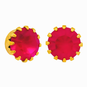 Chrisley Studs in Fuchsia Matte