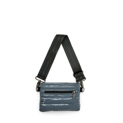 Bum Bag Crossbody in Carbon Patent