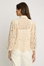 Load image into Gallery viewer, Juliette Top in Natural Lace
