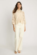 Load image into Gallery viewer, Juliette Top in Natural Lace

