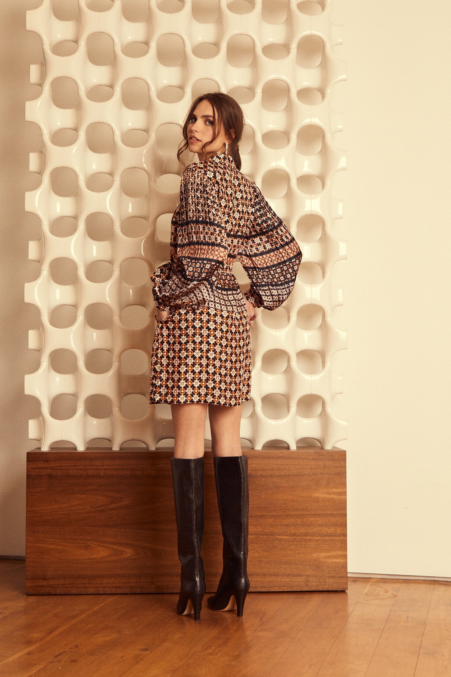 Austin Dress in Autumn Tile