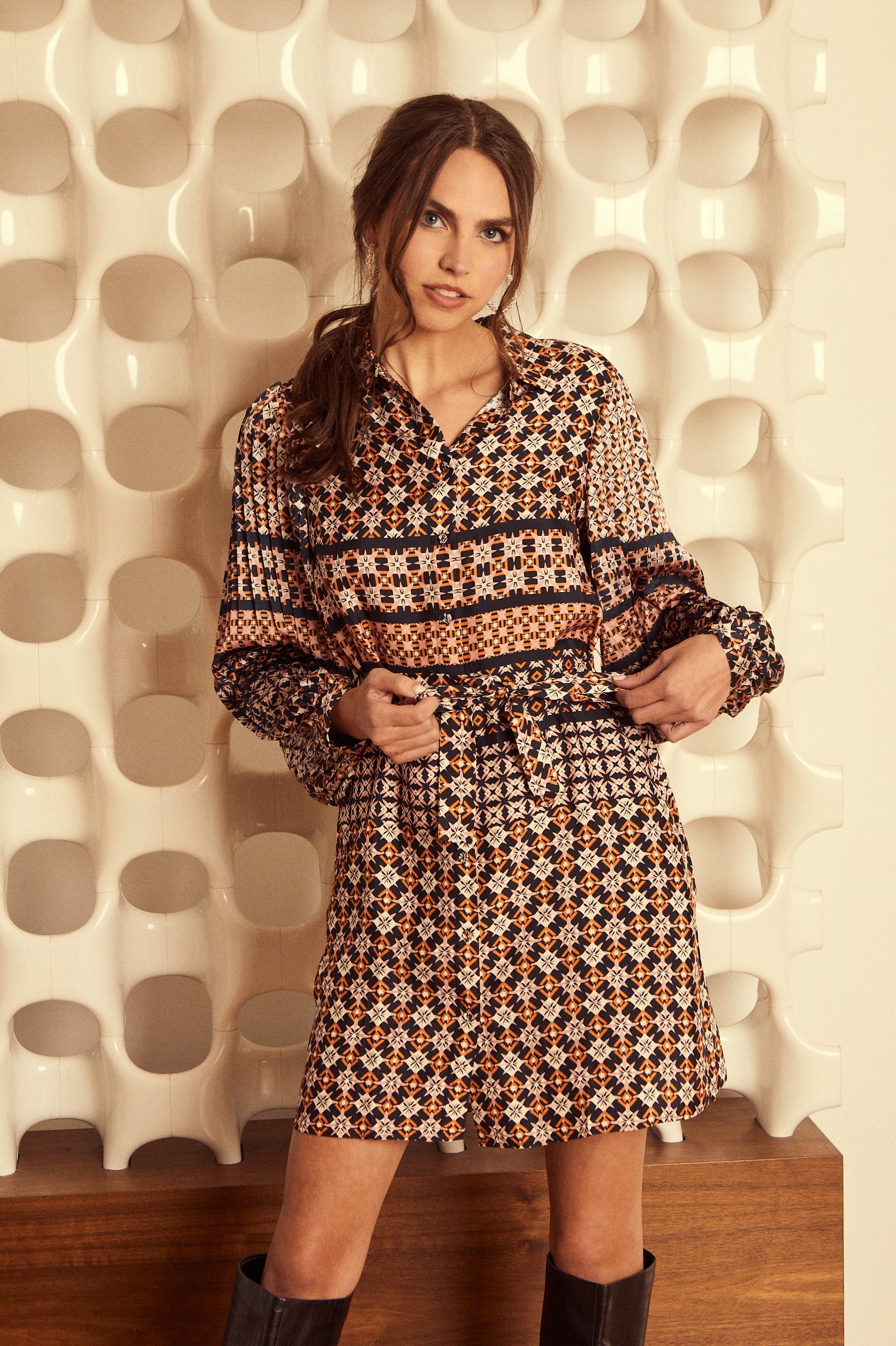 Austin Dress in Autumn Tile