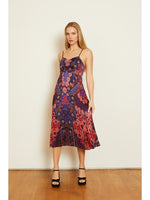 Load image into Gallery viewer, Donna Dress in Patchwork Pansy
