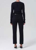 Load image into Gallery viewer, Caia High Rise Straight Clean Hem in Navy
