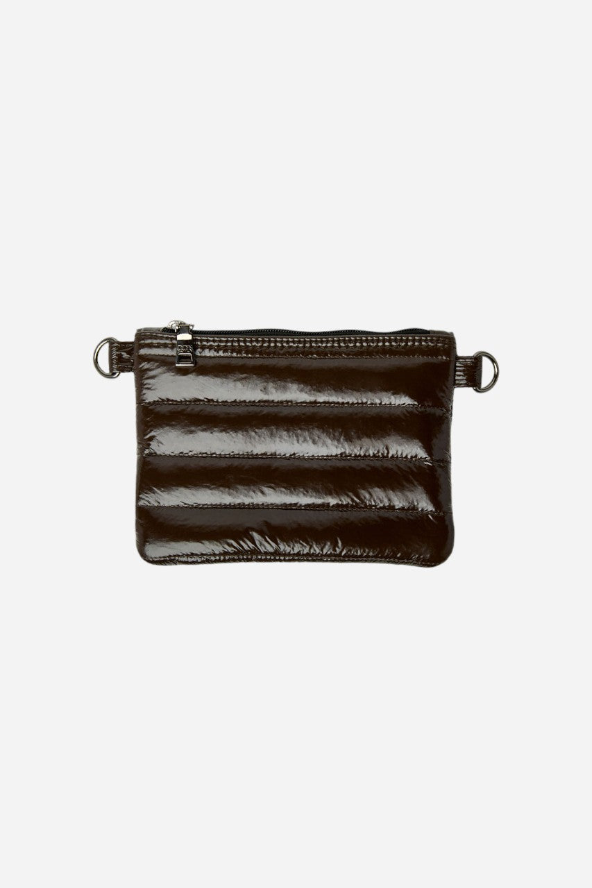 Duplex Reversible Faux Fur Tote in Glossy Chocolate