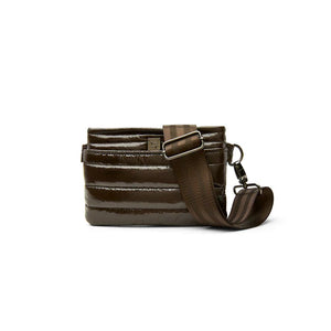 Bum Bag Crossbody in Glossy Chocolate
