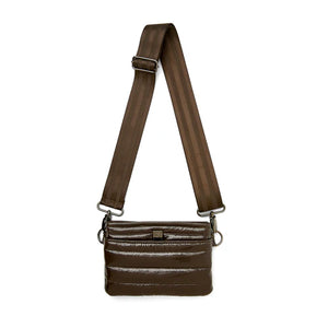 Bum Bag Crossbody in Glossy Chocolate