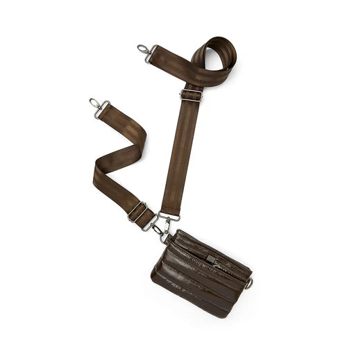 Bum Bag Crossbody in Glossy Chocolate