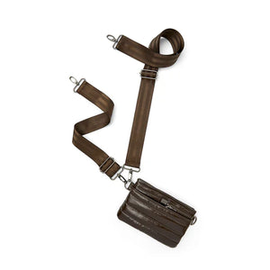 Bum Bag Crossbody in Glossy Chocolate