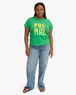 Load image into Gallery viewer, Classic Tee in Green w/ Bright Yellow Pas Mal
