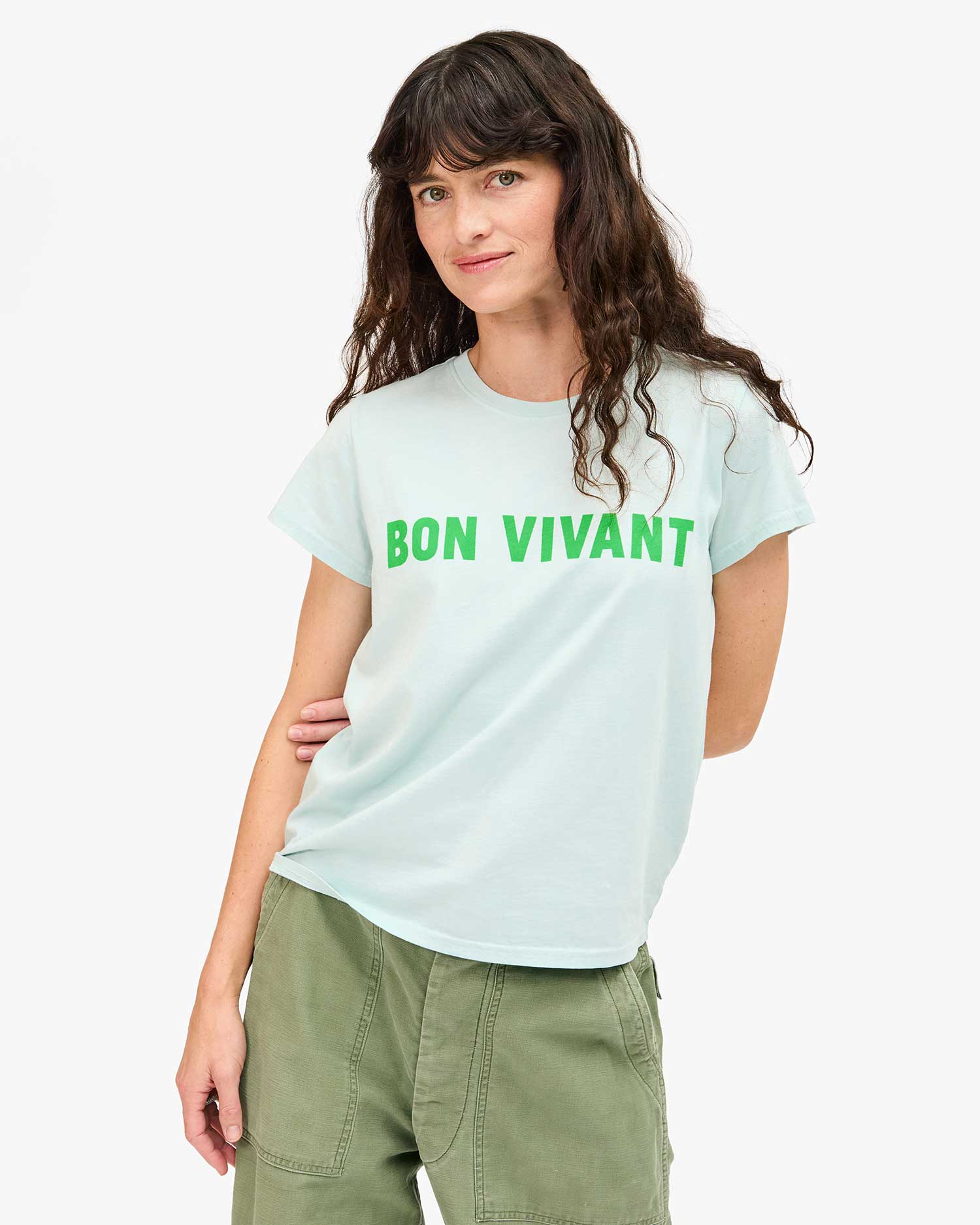 Bon Vivant Classic Tee in Sky Blue