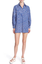 Load image into Gallery viewer, Shadi Tunic in Criss Cross Sea Blue
