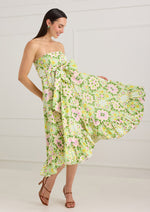 Load image into Gallery viewer, Dalia Skirt Dress in Green Clover Canvas
