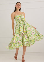 Load image into Gallery viewer, Dalia Skirt Dress in Green Clover Canvas
