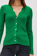 Load image into Gallery viewer, Dita Cardigan in Kelly Green
