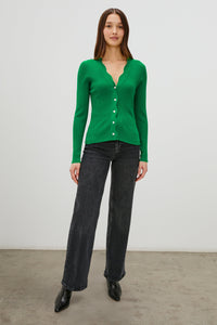 Dita Cardigan in Kelly Green