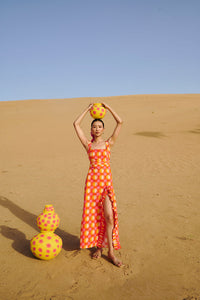 Mirette Long Dress in Yuma Print