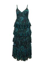 Load image into Gallery viewer, Freya Dress in Contrast Brushstroke Floral in Dark Blue
