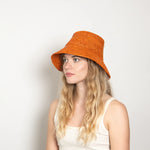Load image into Gallery viewer, Tali Raffia Bucket Hat in Rust
