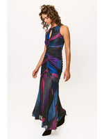 Load image into Gallery viewer, Julia Maxi Dress in Black Multi Mid Century
