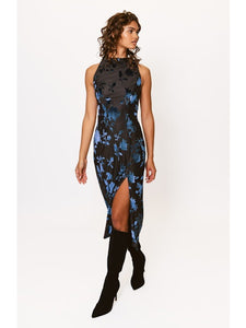 Darby Maxi Dress in Black/Navy
