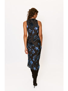 Darby Maxi Dress in Black/Navy